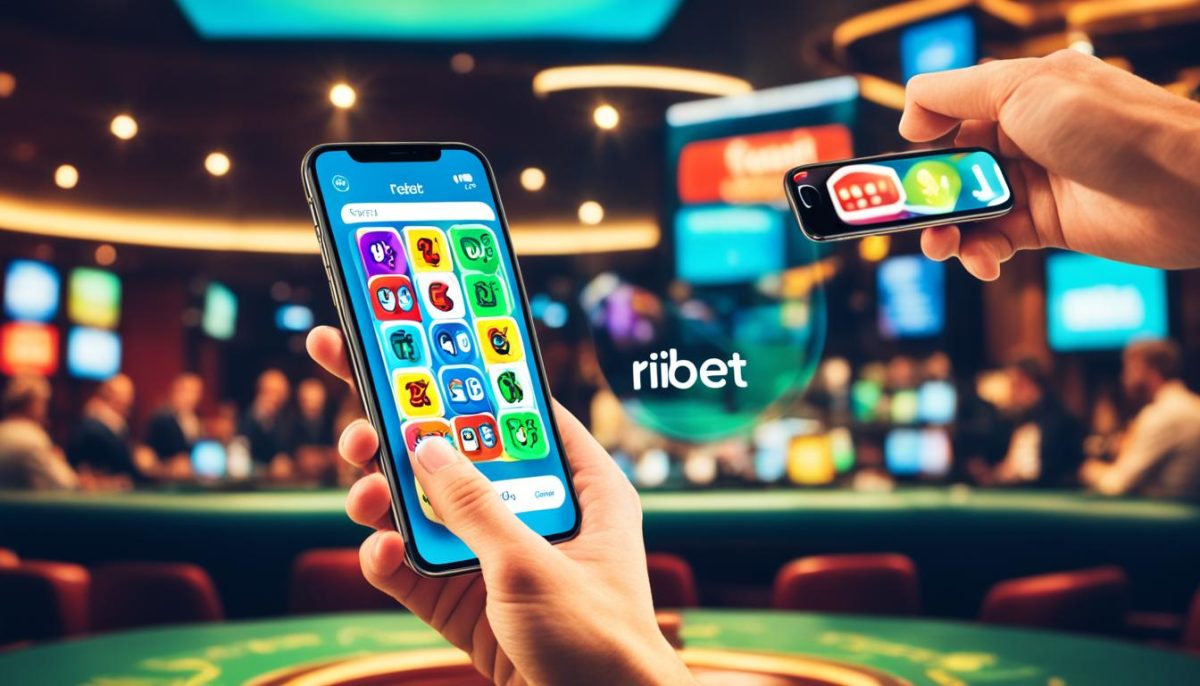 RioBet mobile app on iOS